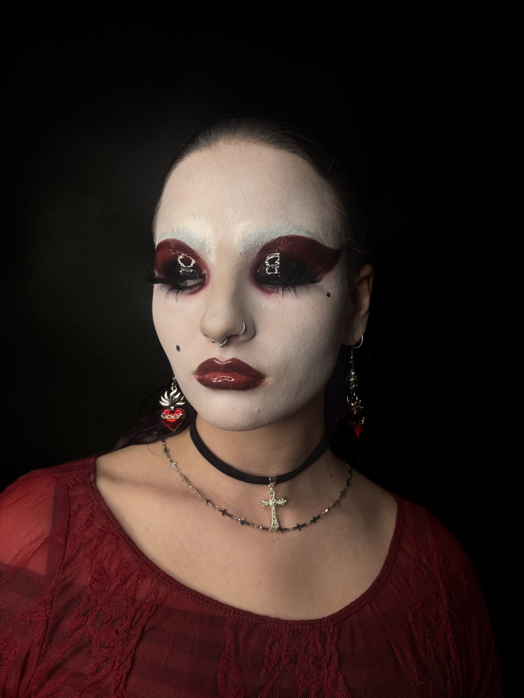 Gothic theatrical editorial by Faces by Layla