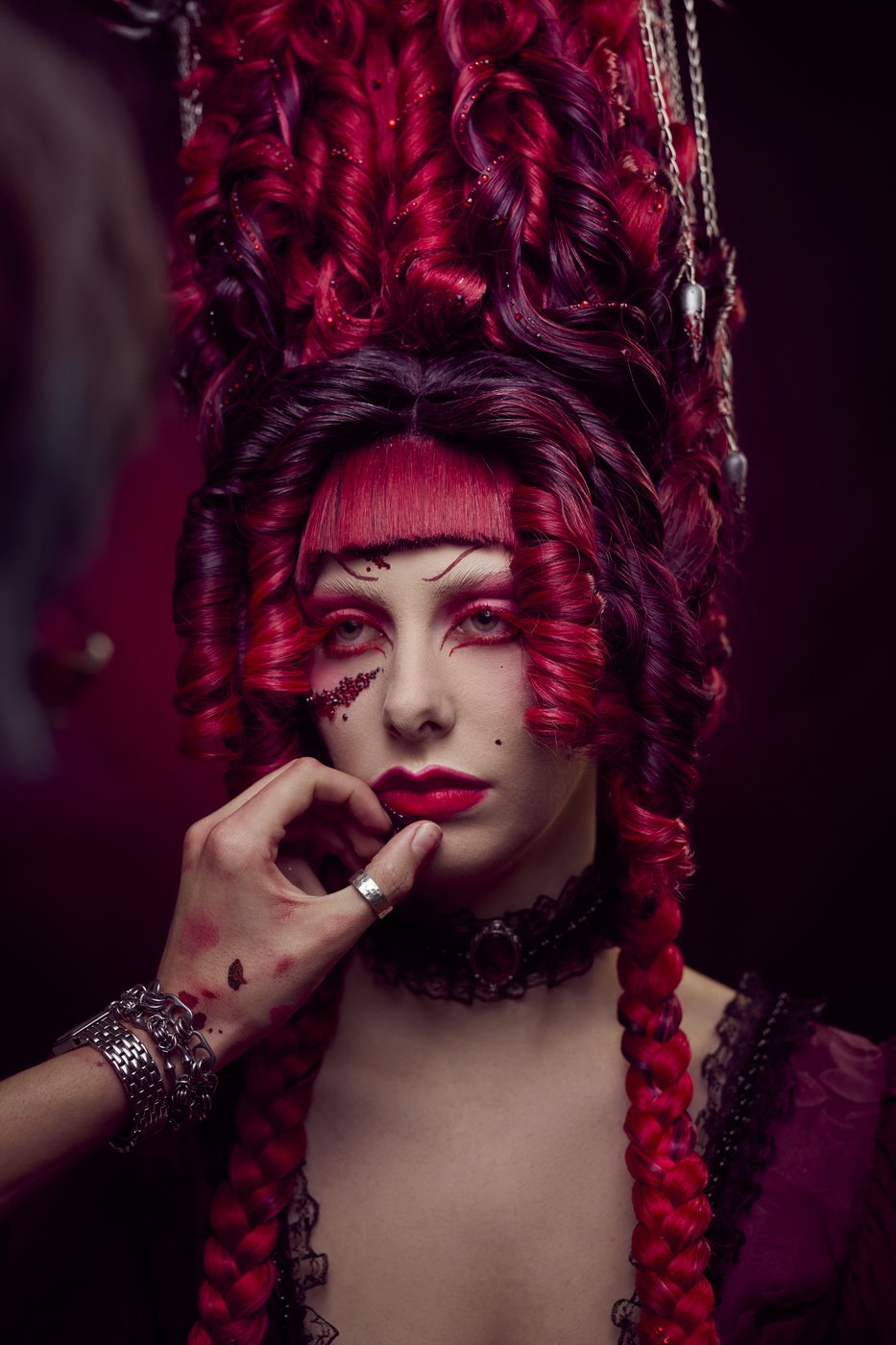 Dramatic editorial shoot by Faces by Layla Brisbane